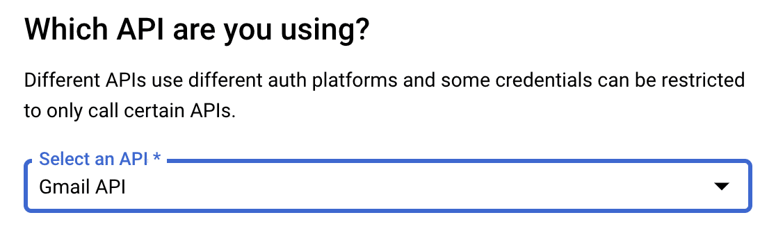 Google Cloud Select An API google cloud selecionar uma api